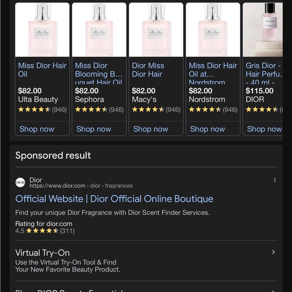 Dior Miss Dior Hair Oil in Soft Pink hair oil - Picture 3 of 3